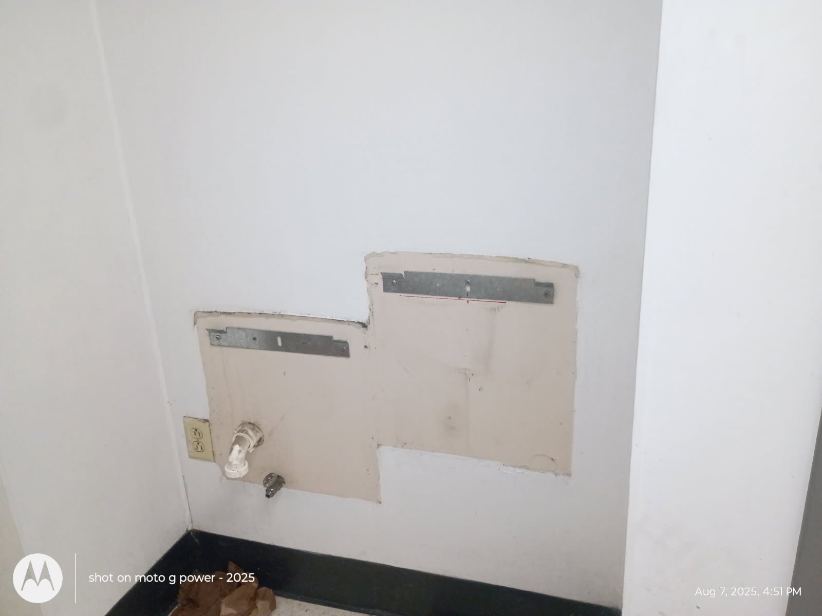 Plumbing installation or repair inside residential space